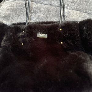 Faux fur medium tote Kate spade